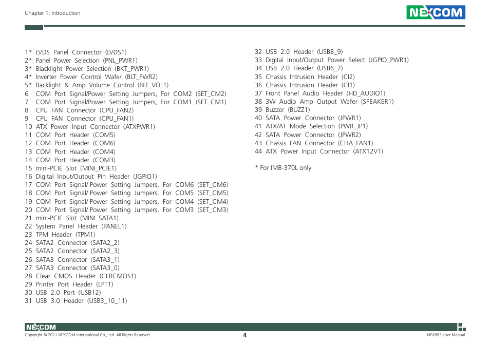 NEXCOM NEX 883 User Manual | Page 15 / 53