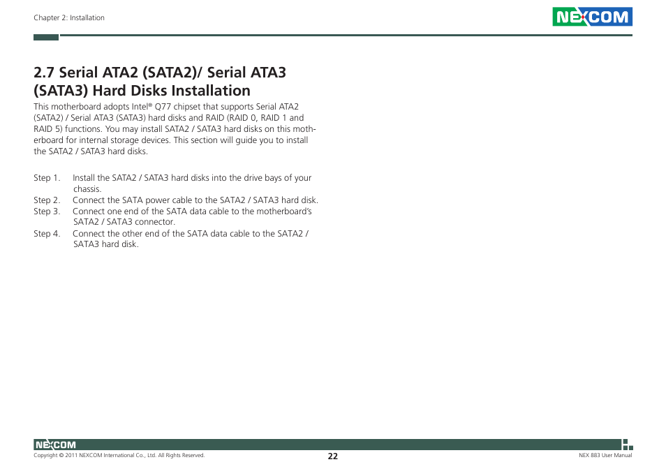 NEXCOM NEX 883 User Manual | Page 33 / 53