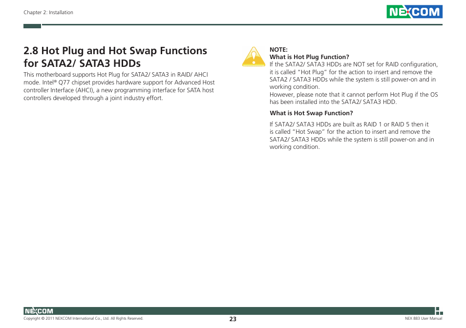 NEXCOM NEX 883 User Manual | Page 34 / 53