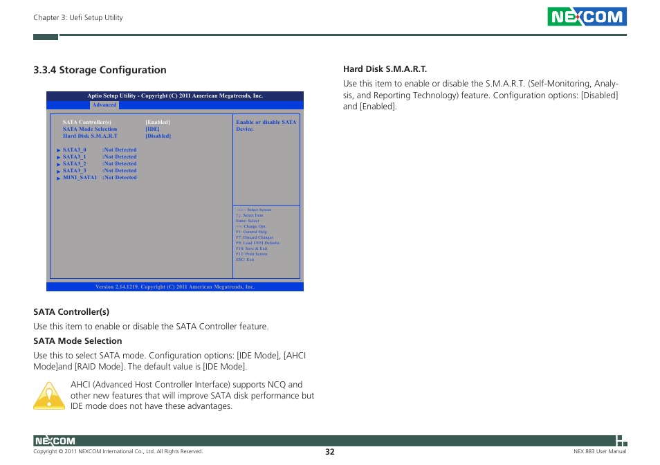 4 storage configuration | NEXCOM NEX 883 User Manual | Page 43 / 53