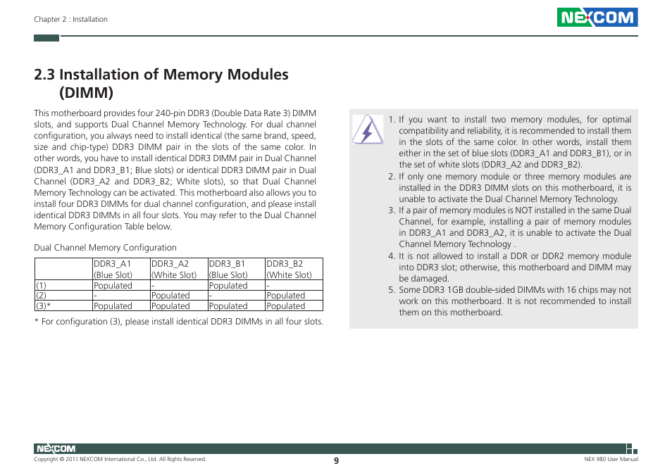 NEXCOM NEX 980 User Manual | Page 20 / 52