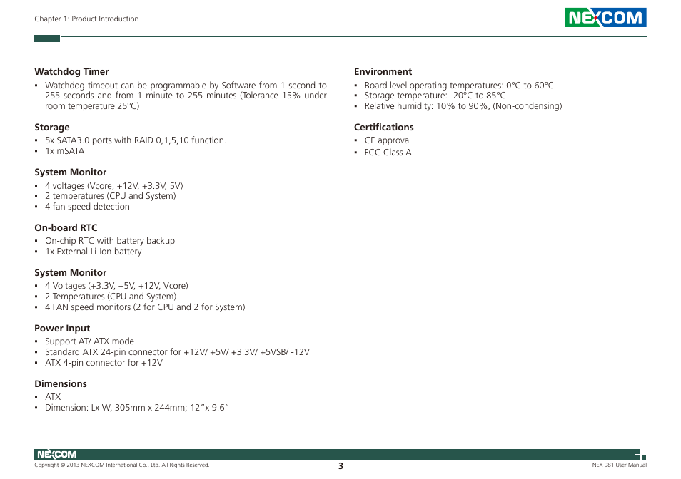 NEXCOM NEX 981 User Manual | Page 17 / 47