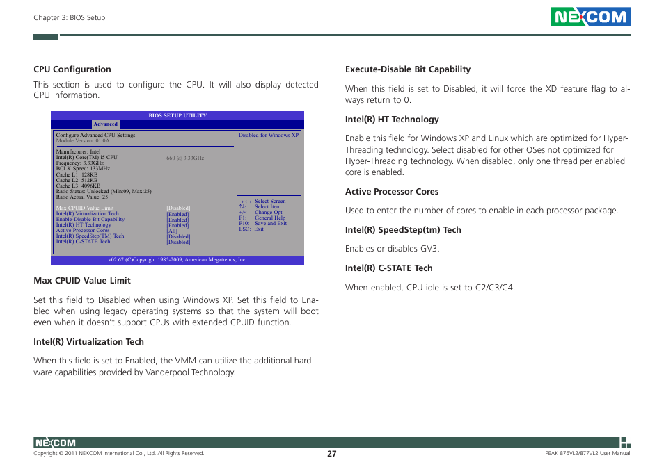 NEXCOM PEAK 876VL2 User Manual | Page 40 / 64