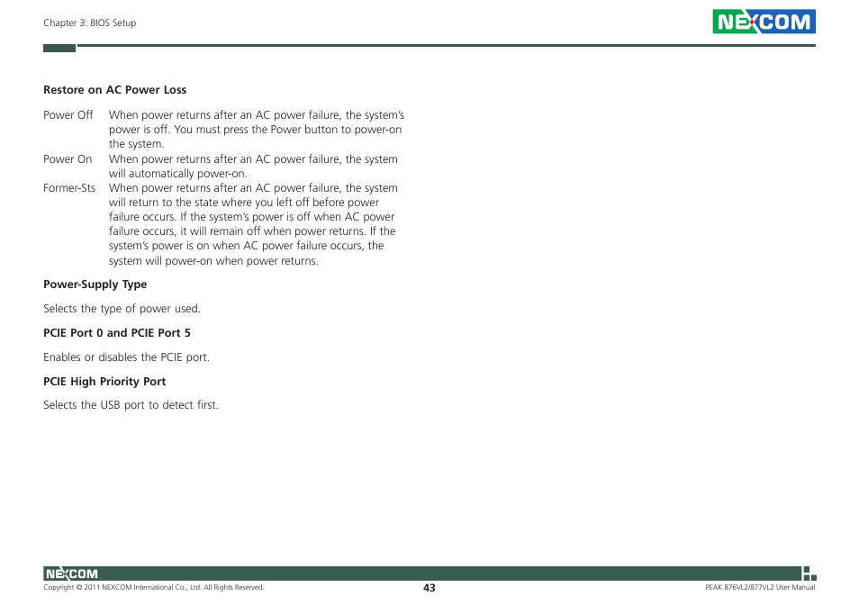 NEXCOM PEAK 876VL2 User Manual | Page 56 / 64