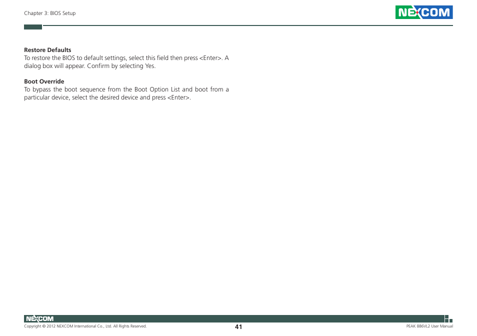 NEXCOM PEAK 886VL2 User Manual | Page 56 / 58
