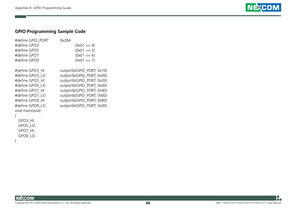 NEXCOM APPC 1220T User Manual | Page 109 / 110