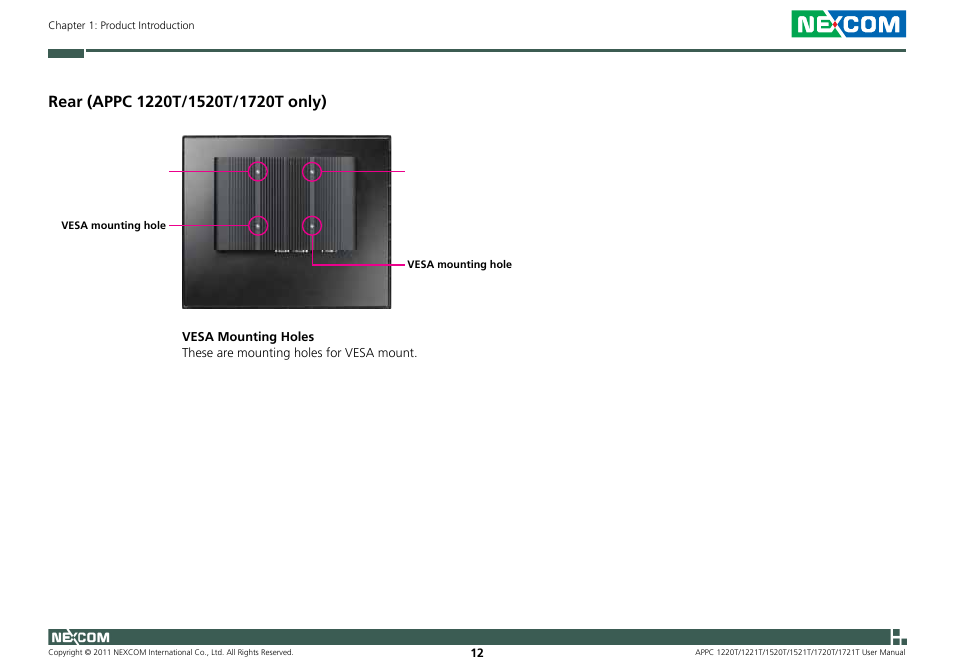 NEXCOM APPC 1220T User Manual | Page 27 / 110