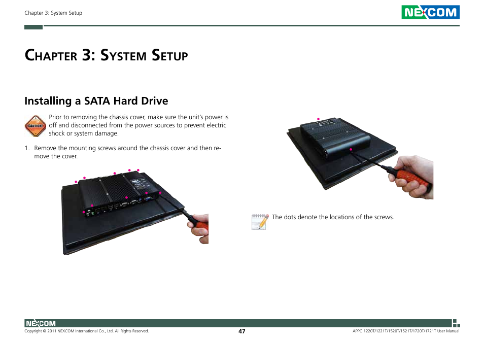 Hapter, Ystem, Etup | NEXCOM APPC 1220T User Manual | Page 62 / 110