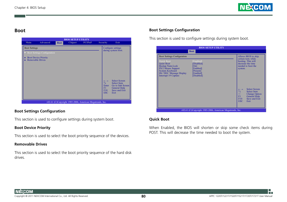 Boot | NEXCOM APPC 1220T User Manual | Page 95 / 110