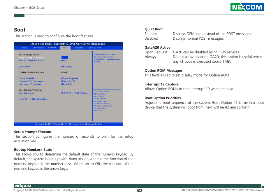 Boot | NEXCOM APPC 1230T User Manual | Page 118 / 130