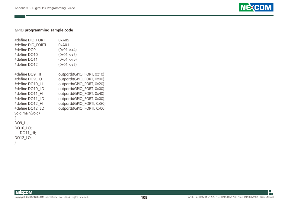 NEXCOM APPC 1230T User Manual | Page 125 / 130