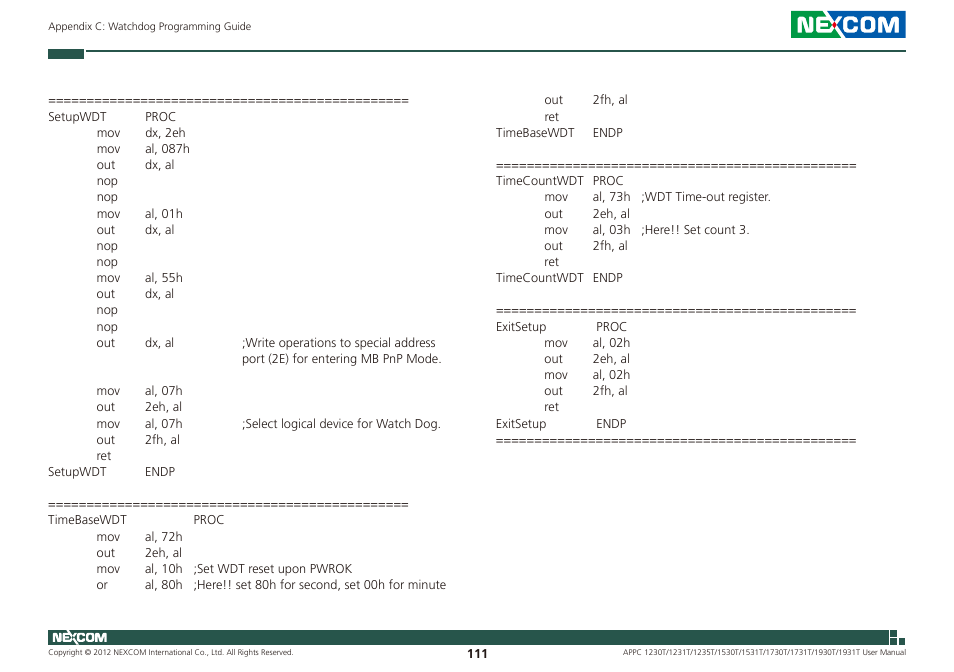 NEXCOM APPC 1230T User Manual | Page 127 / 130