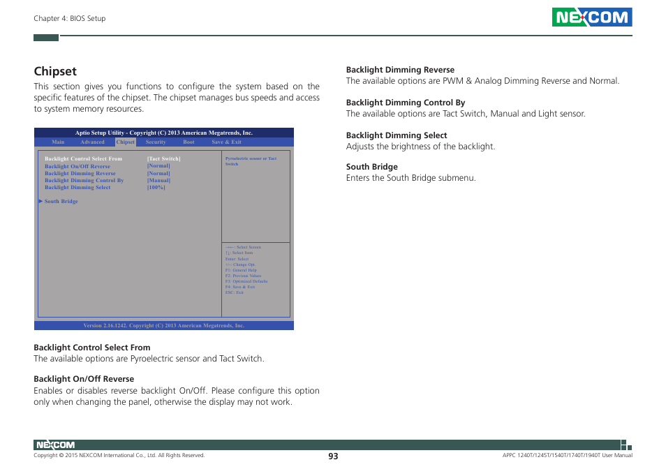 Chipset | NEXCOM APPC 1240T User Manual | Page 109 / 116