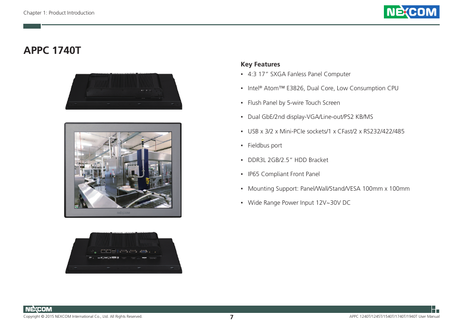 Appc 1740t | NEXCOM APPC 1240T User Manual | Page 23 / 116