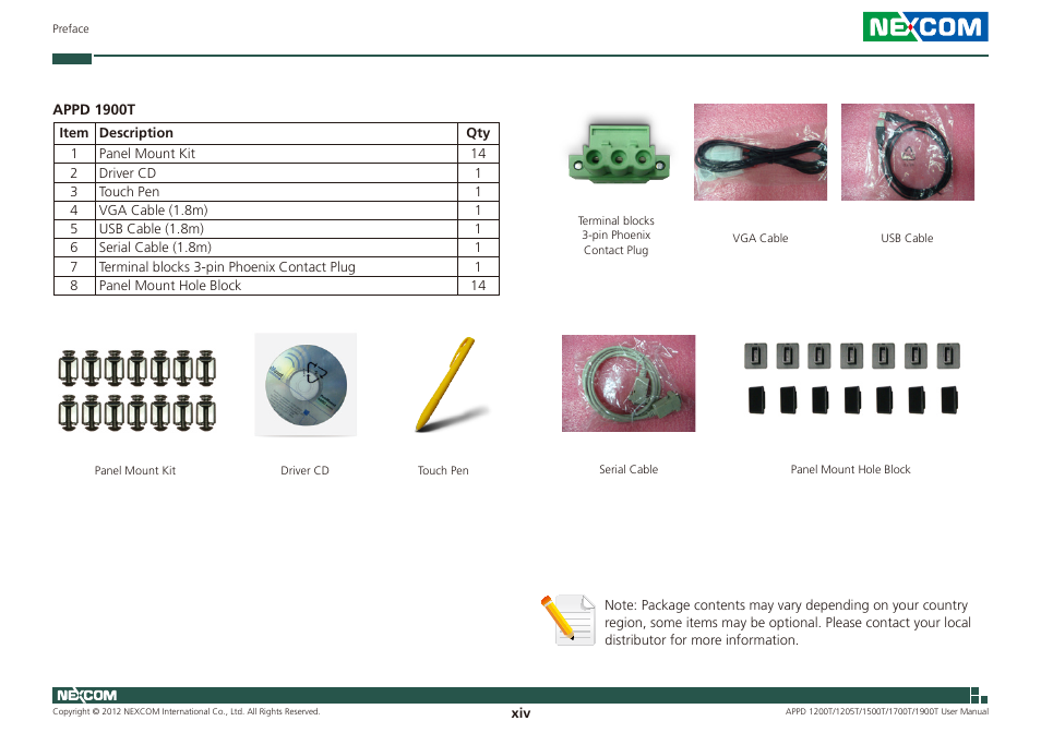 NEXCOM APPD 1200T User Manual | Page 14 / 67