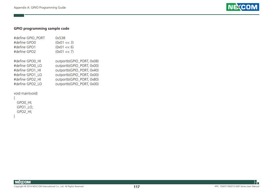 NEXCOM IPPC 1560T User Manual | Page 134 / 135