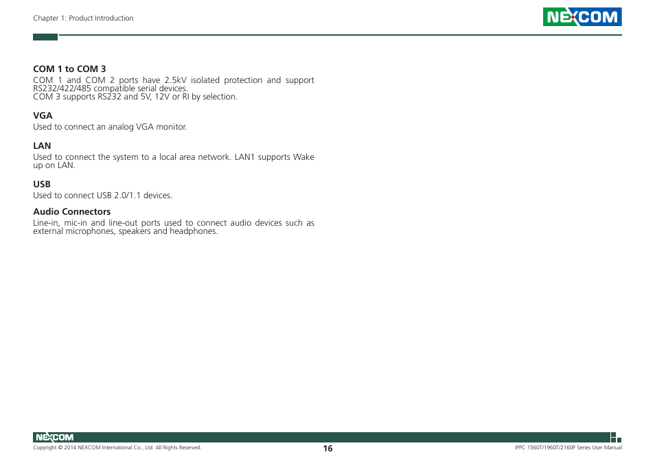NEXCOM IPPC 1560T User Manual | Page 33 / 135