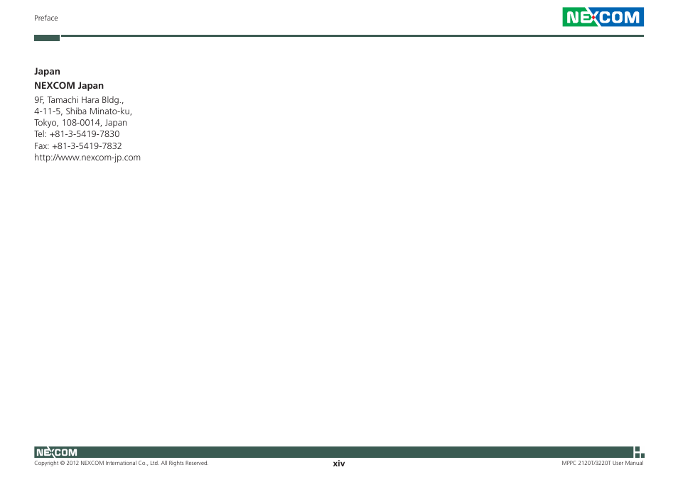 NEXCOM MPPC 2120T User Manual | Page 14 / 113