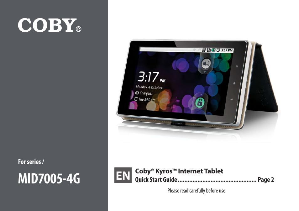 COBY electronic Kyros MID7005-4G User Manual | 42 pages
