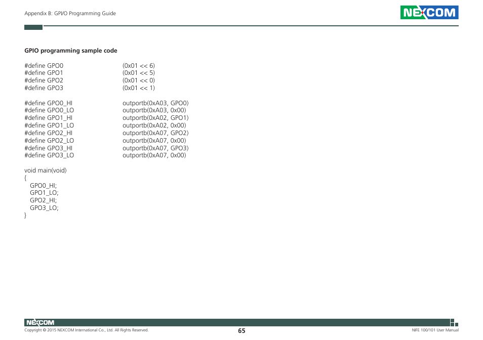 NEXCOM NIFE 100 User Manual | Page 79 / 80
