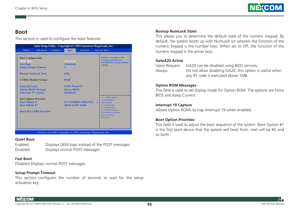 Boot | NEXCOM NISE 90 User Manual | Page 59 / 67