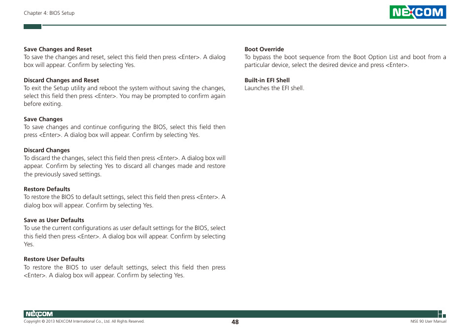 NEXCOM NISE 90 User Manual | Page 62 / 67