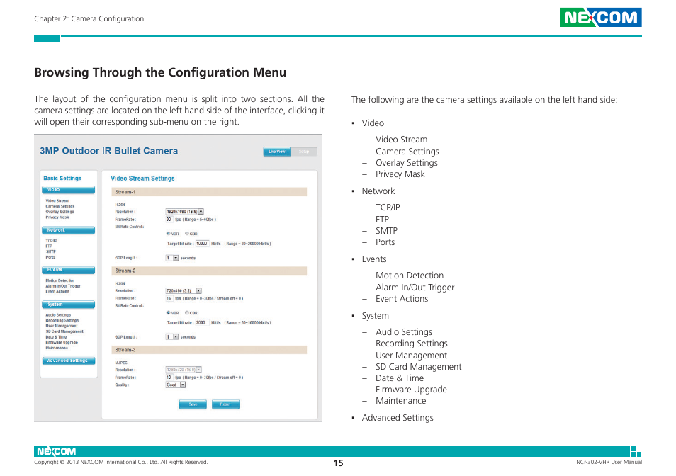 Browsing through the configuration menu | NEXCOM NCr-302-VHR User Manual | Page 25 / 66