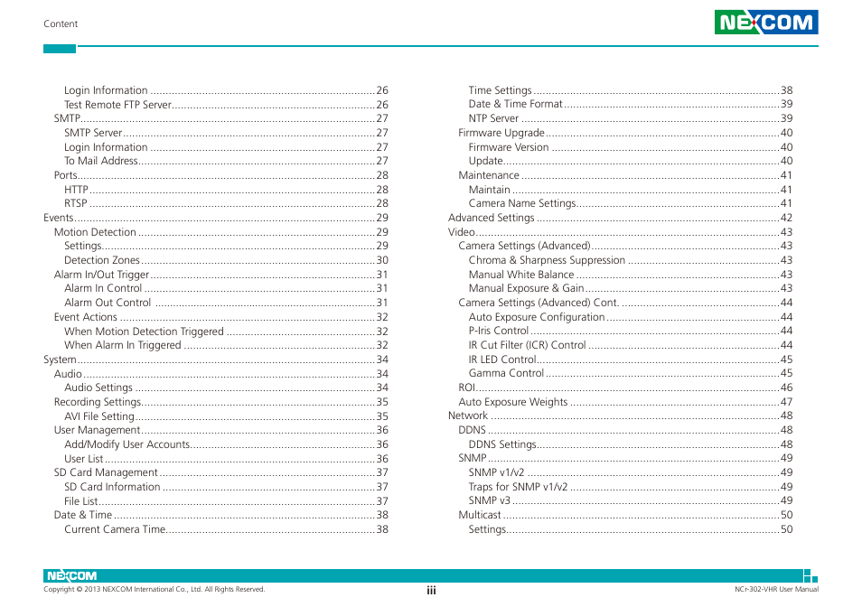 NEXCOM NCr-302-VHR User Manual | Page 3 / 66