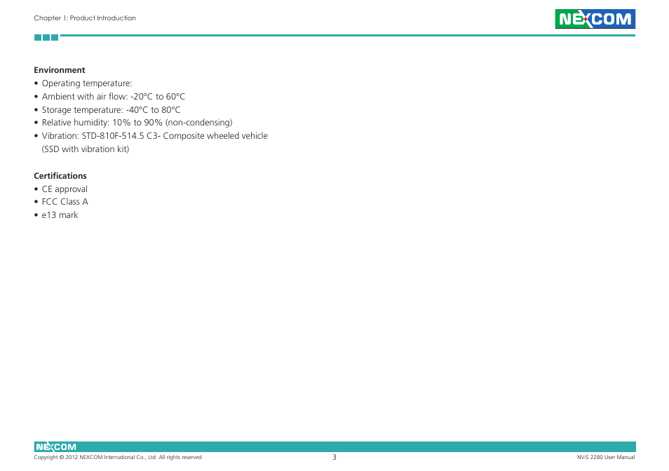 NEXCOM NViS 2280 User Manual | Page 16 / 98