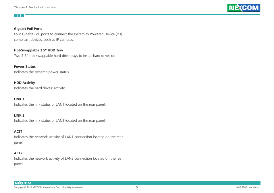 NEXCOM NViS 2280 User Manual | Page 18 / 98