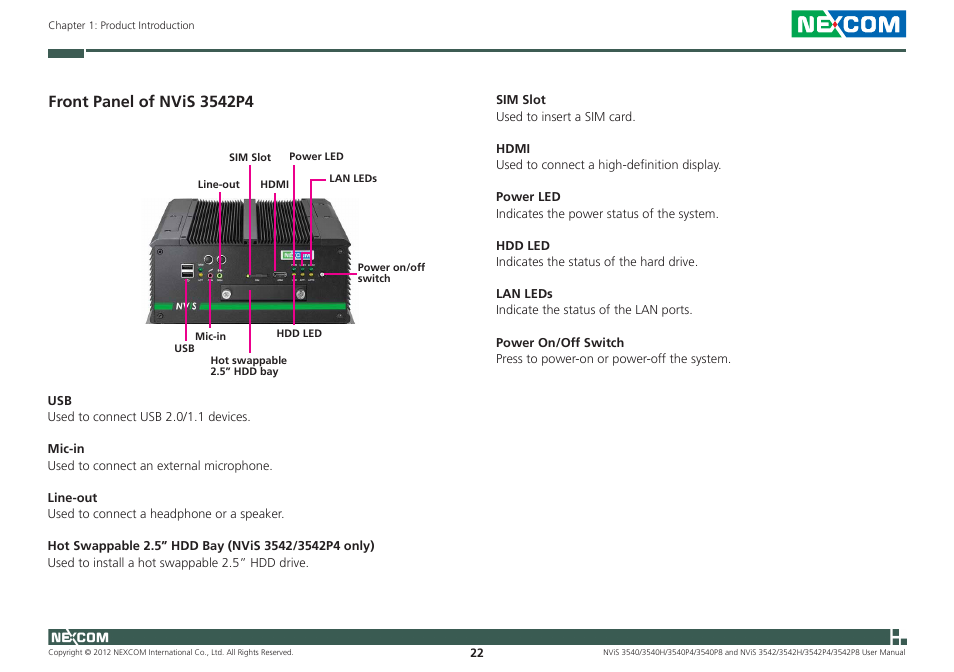 NEXCOM NViS 3542 User Manual | Page 39 / 159