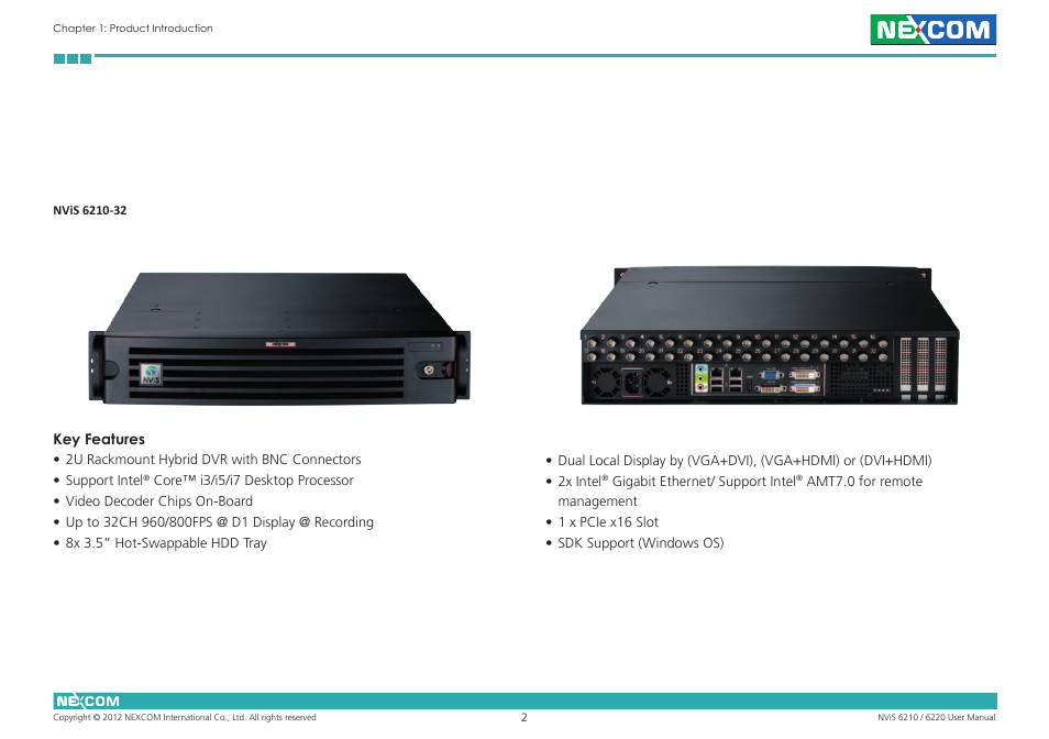 NEXCOM NViS 6220 User Manual | Page 15 / 79