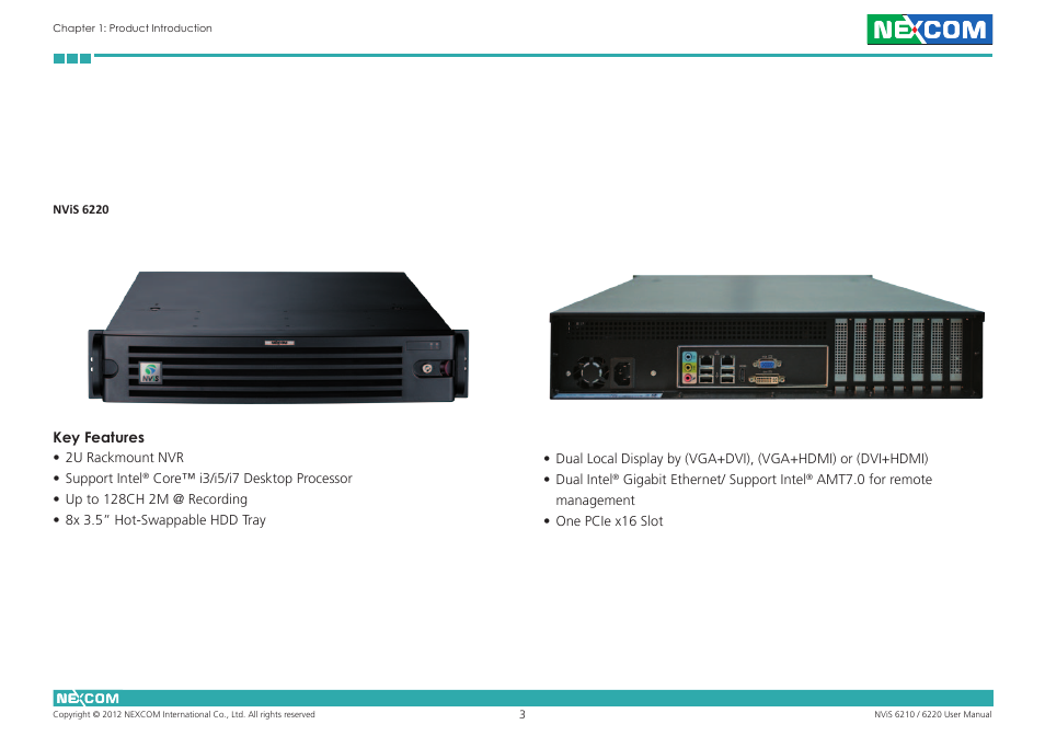 NEXCOM NViS 6220 User Manual | Page 16 / 79