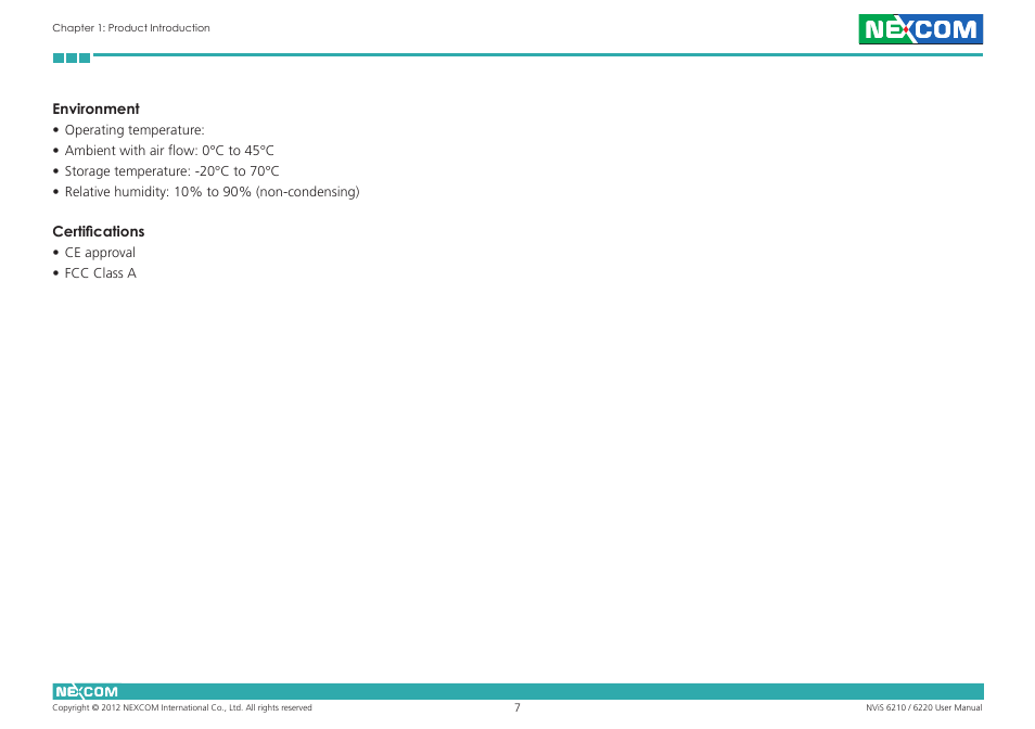 NEXCOM NViS 6220 User Manual | Page 20 / 79