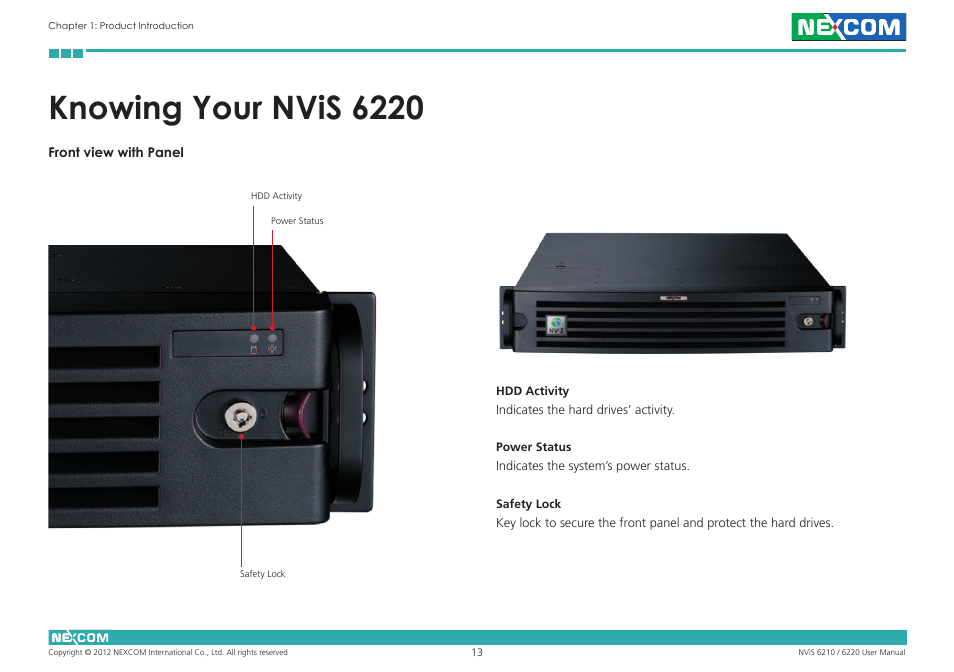 Knowing your nvis 6220 | NEXCOM NViS 6220 User Manual | Page 26 / 79