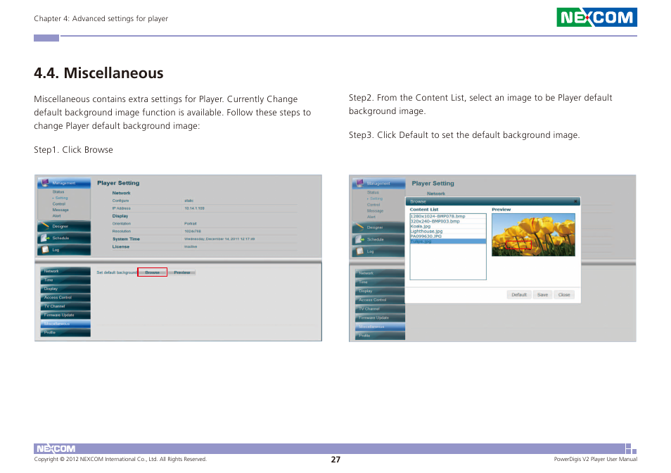 Miscellaneous | NEXCOM PDSP 0811 User Manual | Page 30 / 55