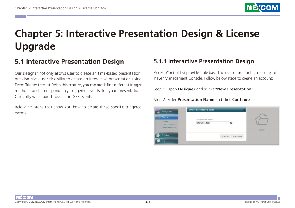 1 interactive presentation design | NEXCOM PDSP 0811 User Manual | Page 43 / 55