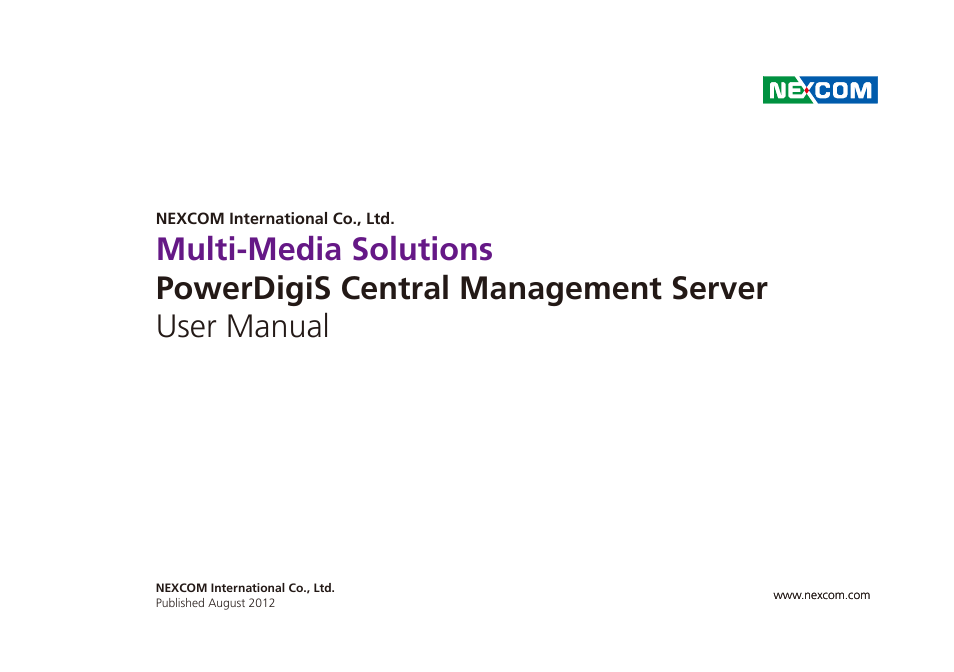 NEXCOM CMS 1100 User Manual | 56 pages