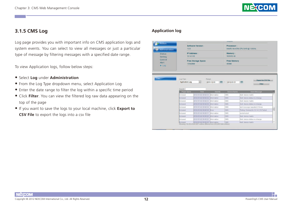 NEXCOM CMS 1100 User Manual | Page 15 / 56