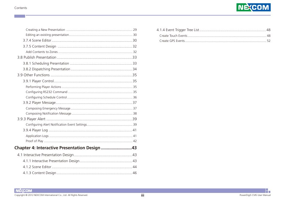 NEXCOM CMS 1100 User Manual | Page 3 / 56