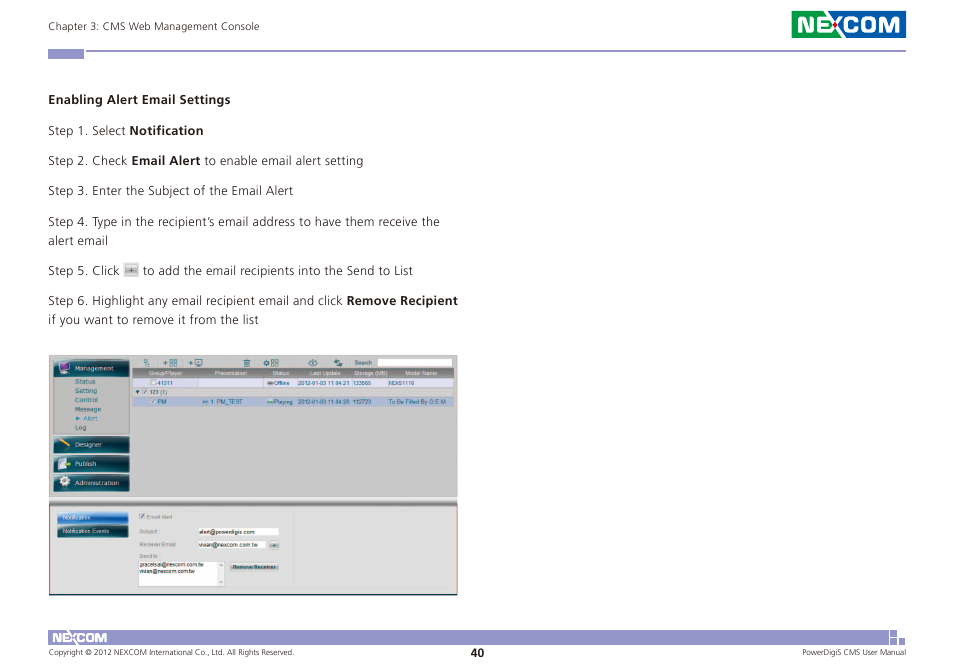 NEXCOM CMS 1100 User Manual | Page 43 / 56