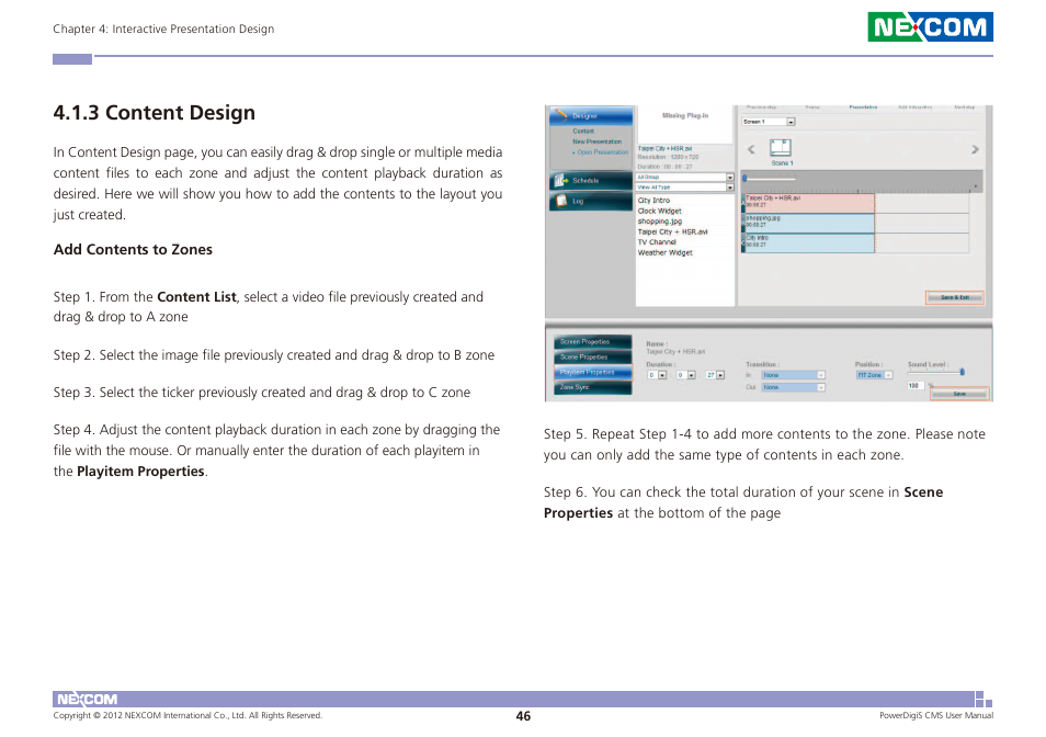 3 content design | NEXCOM CMS 1100 User Manual | Page 49 / 56