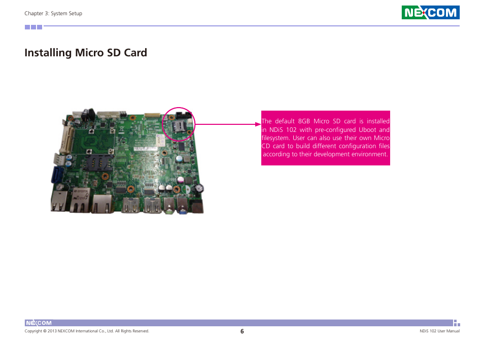 Installing micro sd card | NEXCOM NDiS 102 User Manual | Page 18 / 20