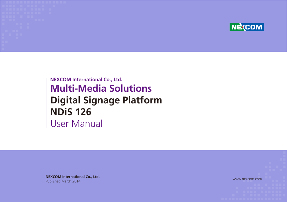 NEXCOM NDiS 126 User Manual | 77 pages