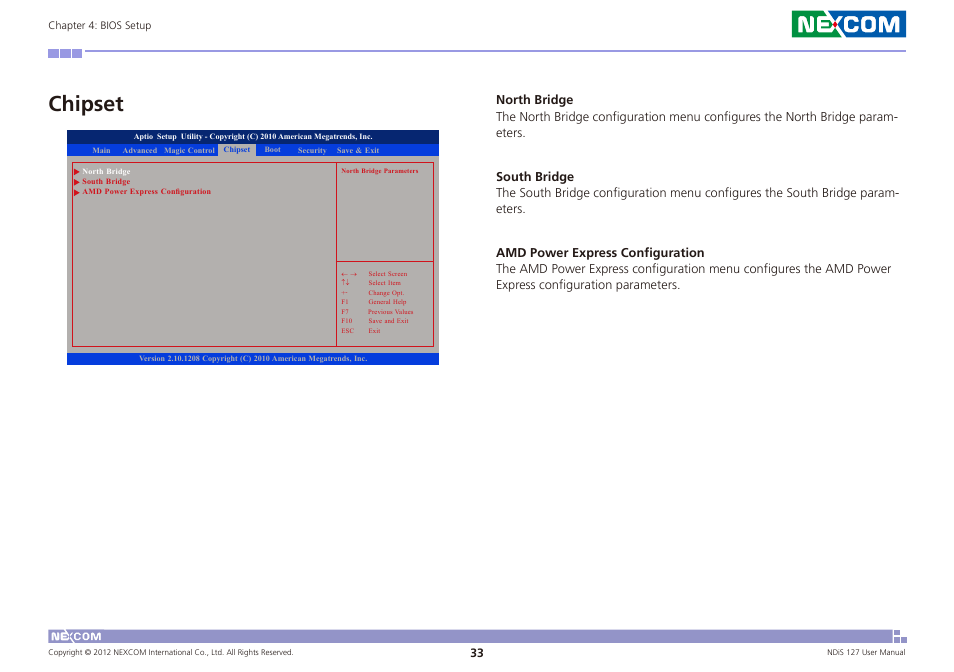 Chipset | NEXCOM NDiS 127 User Manual | Page 58 / 66