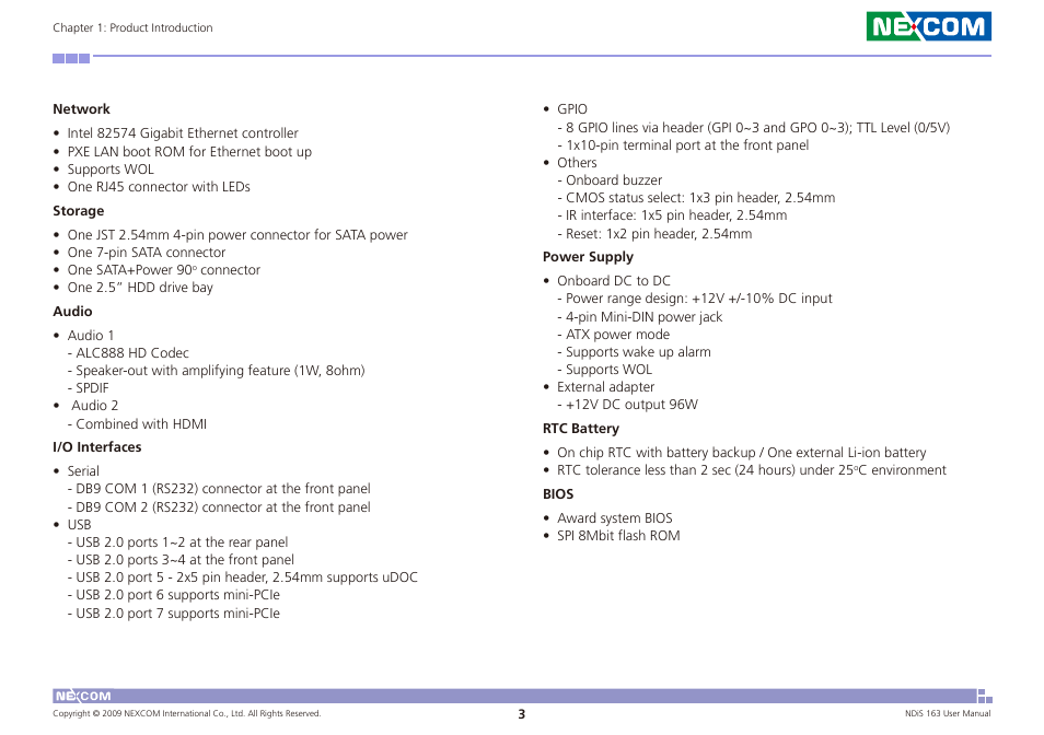 NEXCOM NDiS 163 User Manual | Page 16 / 58