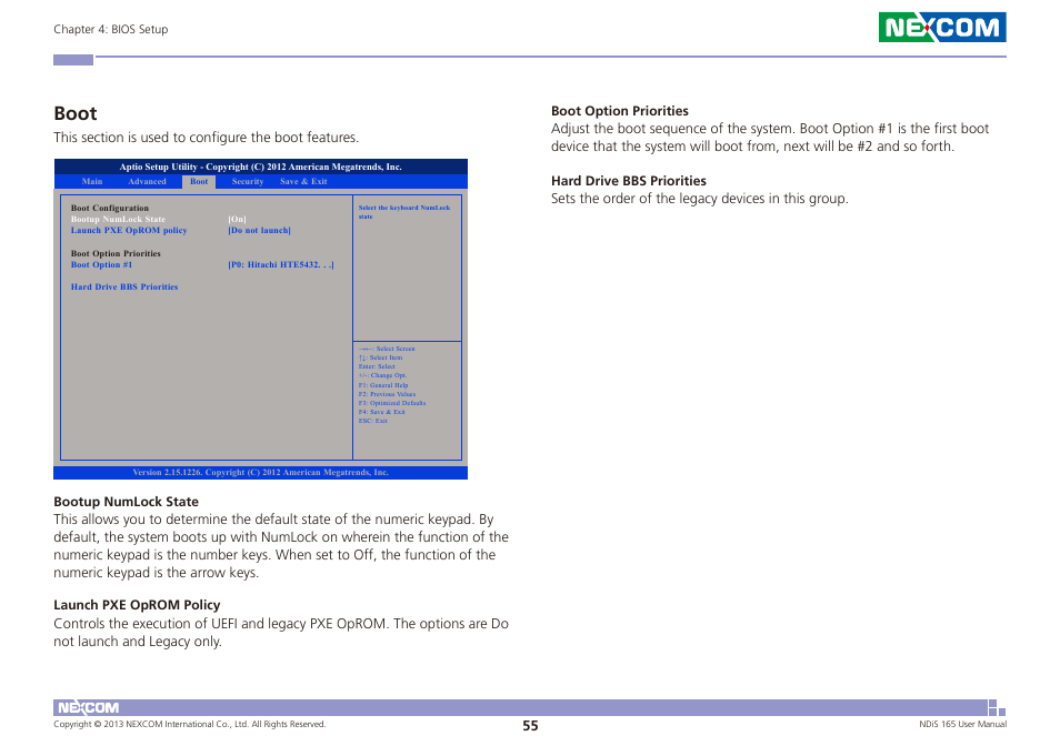 Boot | NEXCOM NDiS 165 User Manual | Page 69 / 76