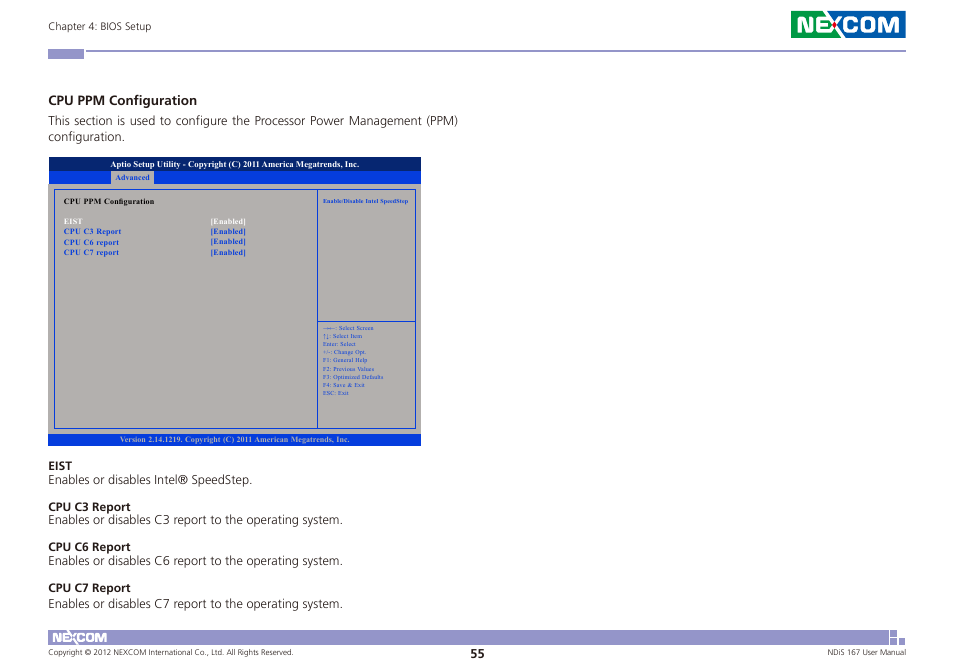 Cpu ppm configuration | NEXCOM NDiS 167 User Manual | Page 69 / 75