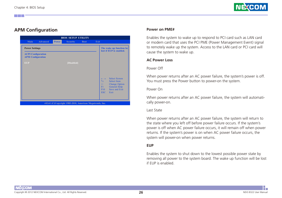 Apm configuration | NEXCOM NDiS B322 User Manual | Page 39 / 44