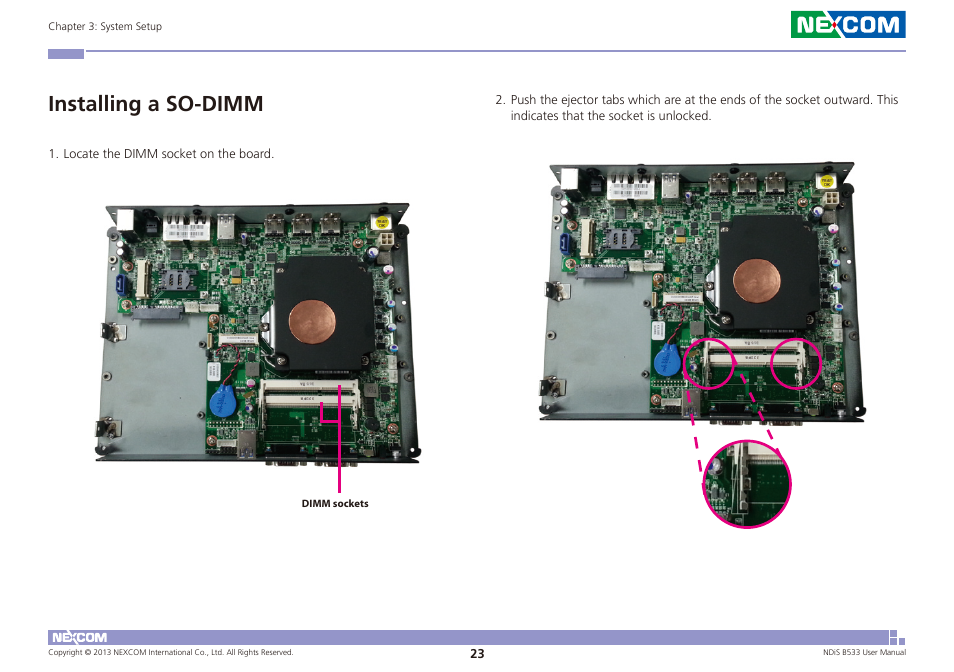 Installing a so-dimm | NEXCOM NDiS B533 User Manual | Page 37 / 67
